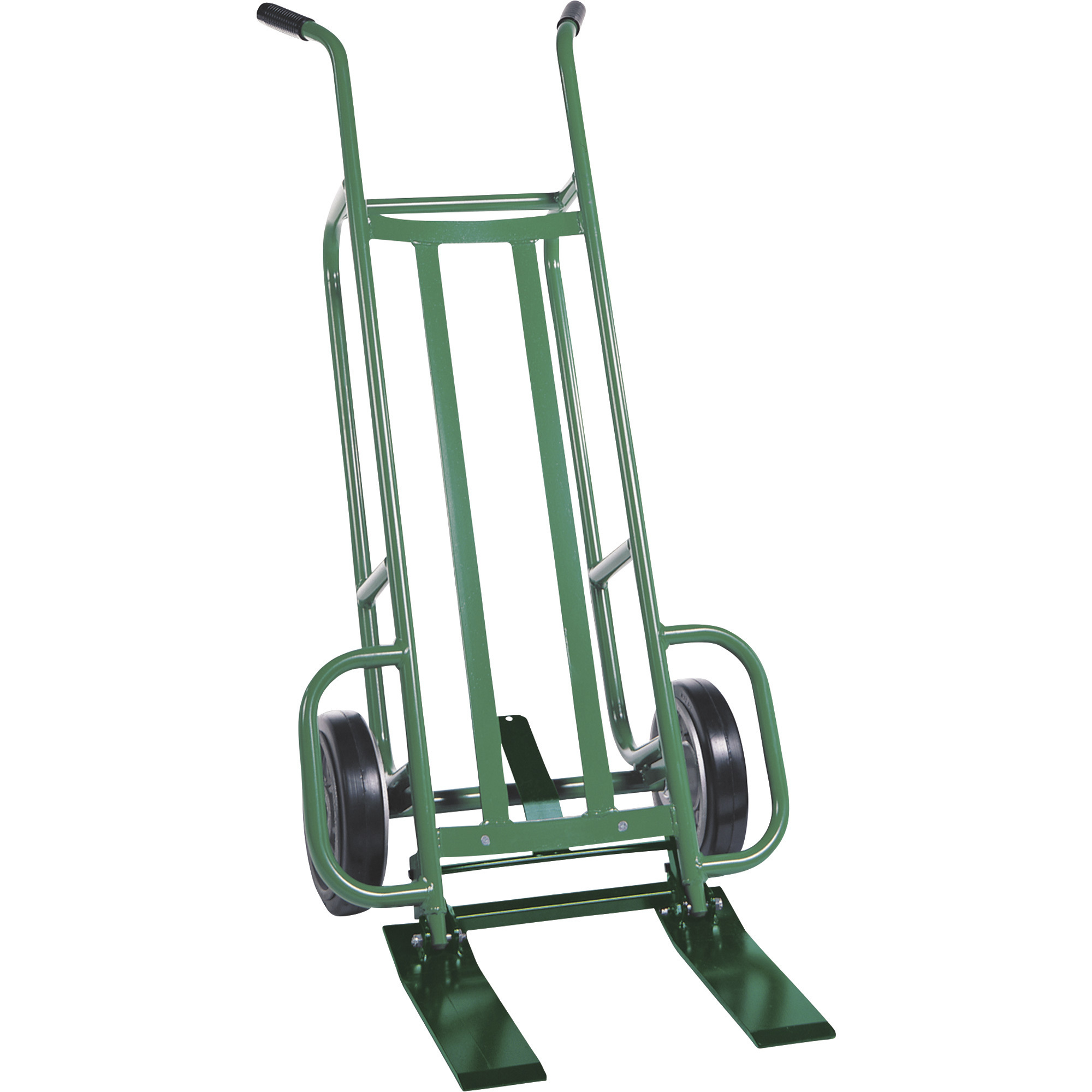 Valley Craft 2-Wheel Pallet Hand Truck, Steel, (2) Solid Rubber Wheels, 1000-Lb. Capacity, Spring-Loaded Pallet Forks, Model# F84776A1
